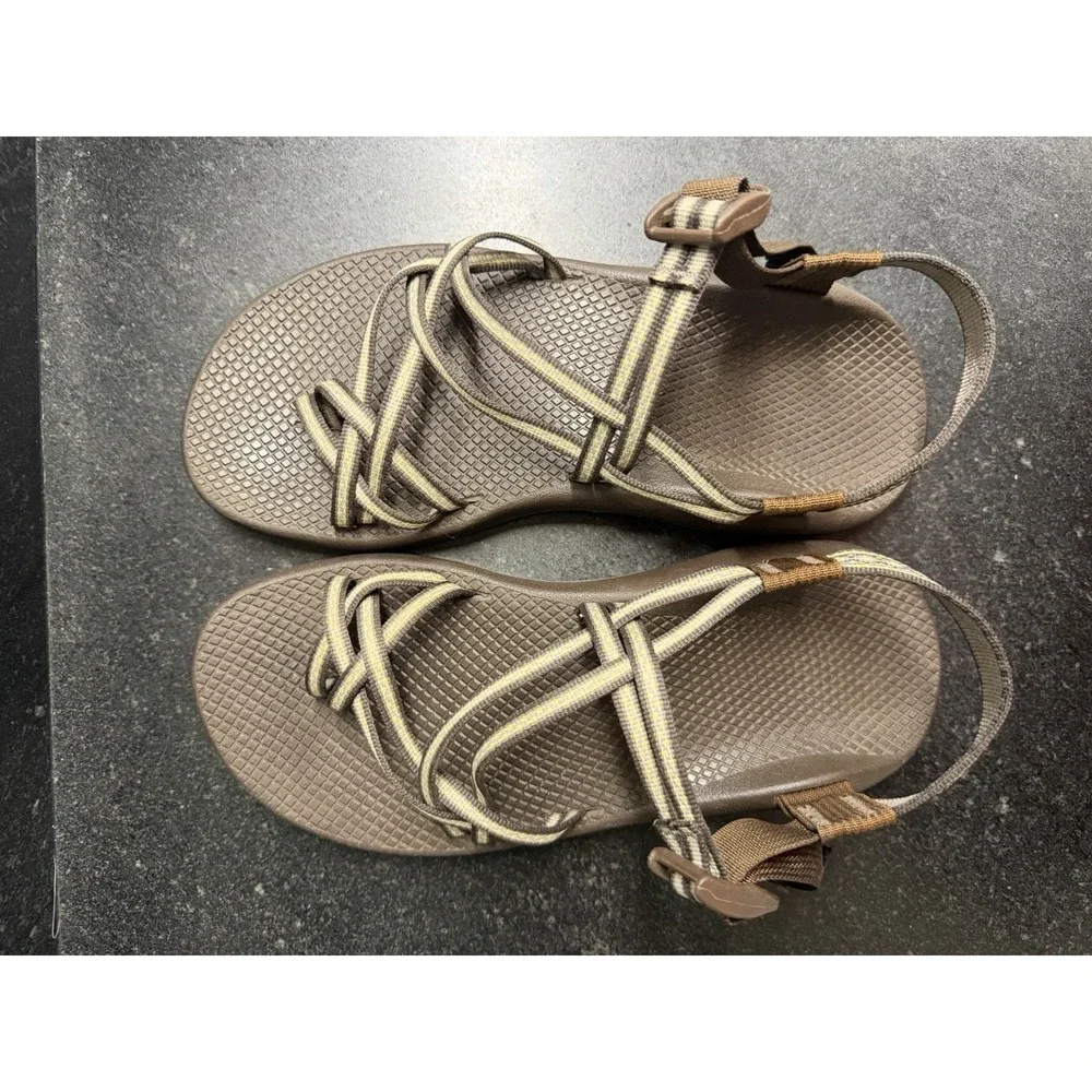 Chaco ZX/2 Classic Sandals Womens 10 Vibram Unaweep Toe Loop Marigold Brown